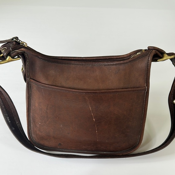 Vintage COACH Legacy Zip Mahogany Glove Tanned Crossbody Shoulder Bag 9966